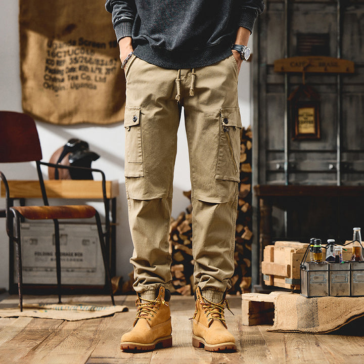 Herren Cargo-Joggerhose mit elastischem Bund und Multifachtaschen Echo Archiv
