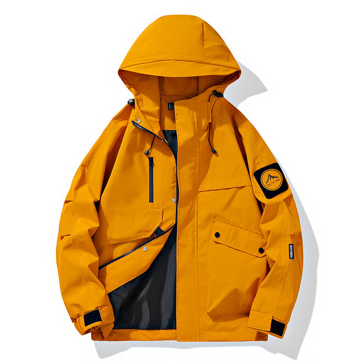 Herren Modularer Regen- und Windparka mit verschweißten Nähten, verdeckten Reißverschlüssen und Utility-Taschen Echo Archiv
