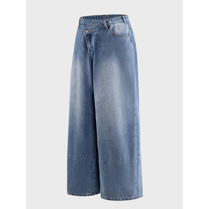 Damen Weite Denim-Hosen Echoarchiv