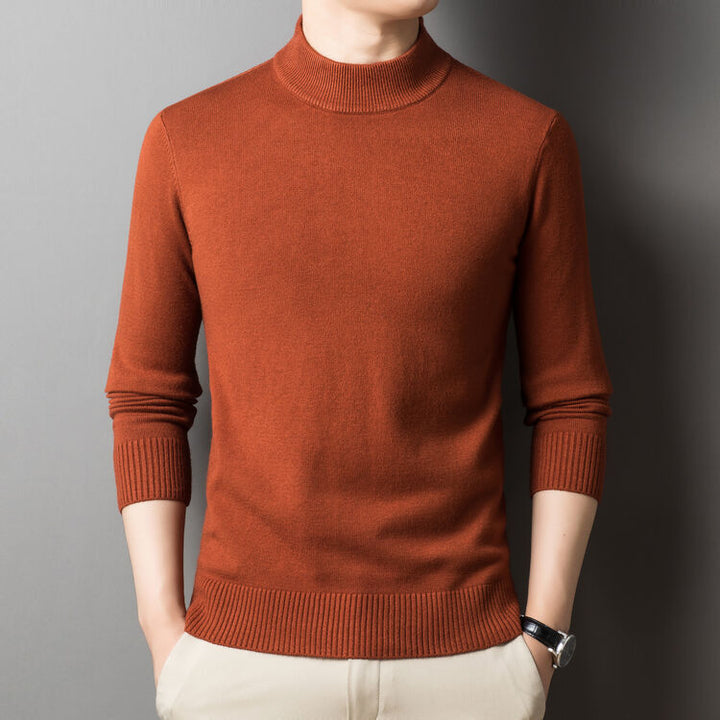 Herren eleganter Pullover mit hochgeschlossenem Kragen Echoarchiv