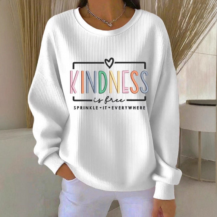 Damen Gemütlicher Sweatpullover mit einzigartigem Design Echoarchiv