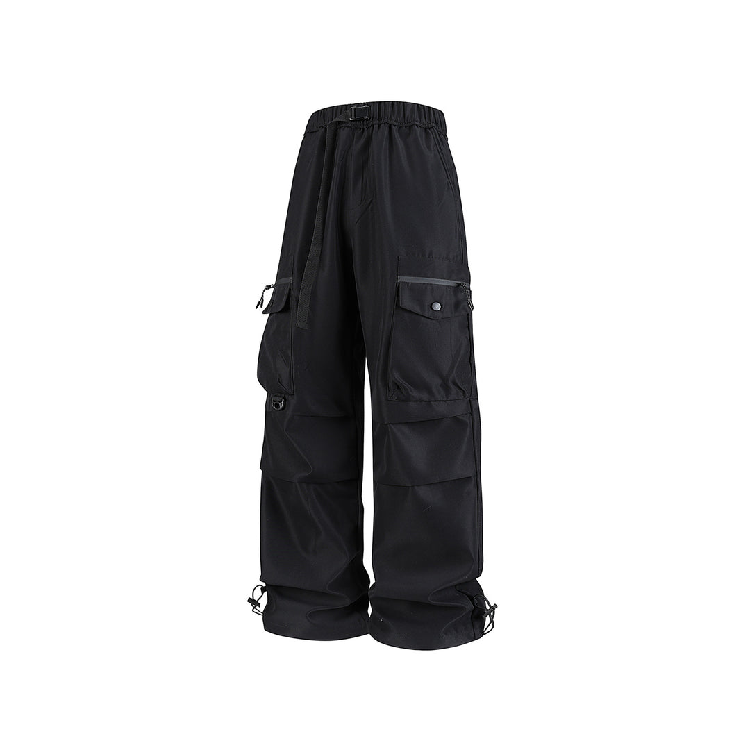 Herren Weite Utility-Cargohose mit Multifachtaschen, verstellbarem Saum und integriertem Gurt Echo Archiv