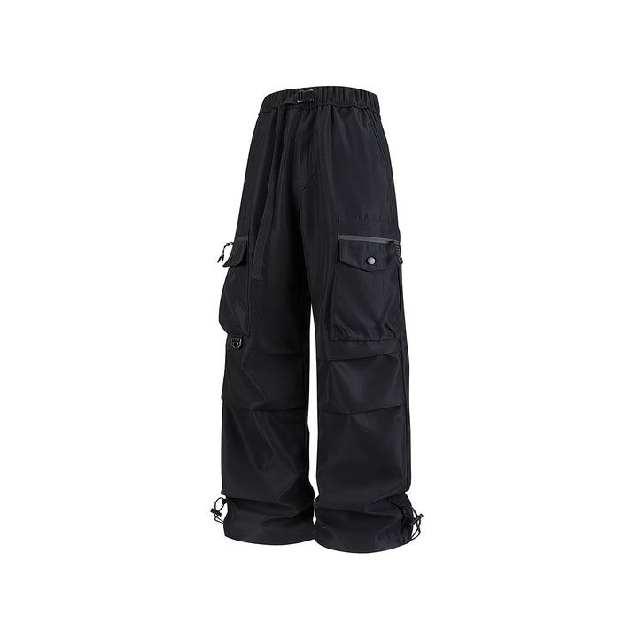 Herren Weite Utility-Cargohose mit Multifachtaschen, verstellbarem Saum und integriertem Gurt Echo Archiv