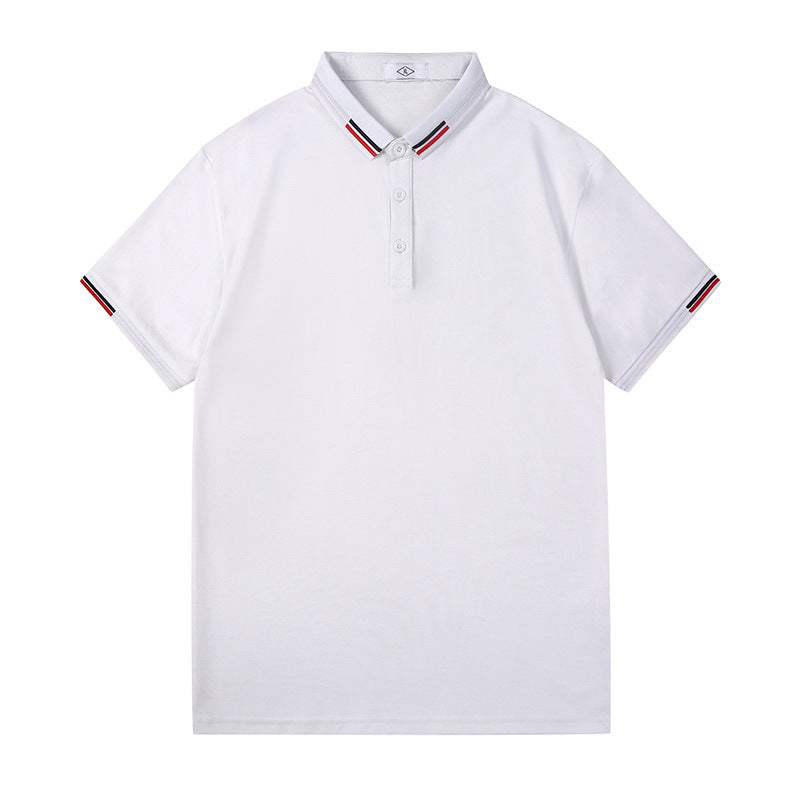 Herren Polo-Shirt mit kontrastierenden Kragen und Ärmel Echoarchiv