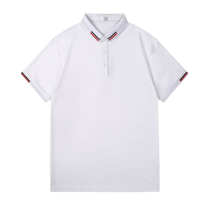 Herren Polo-Shirt mit kontrastierenden Kragen und Ärmel Echoarchiv