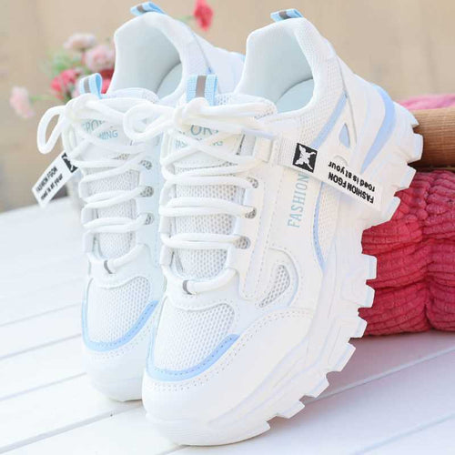 Damen modische Chunky Sneakers mit atmungsaktivem Mesh-Obermaterial und verstärkter Sohle Echo Archiv