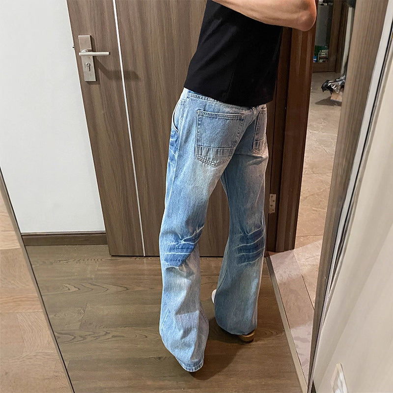 Herren Modische Weitgeschnittene Jeans Echoarchiv