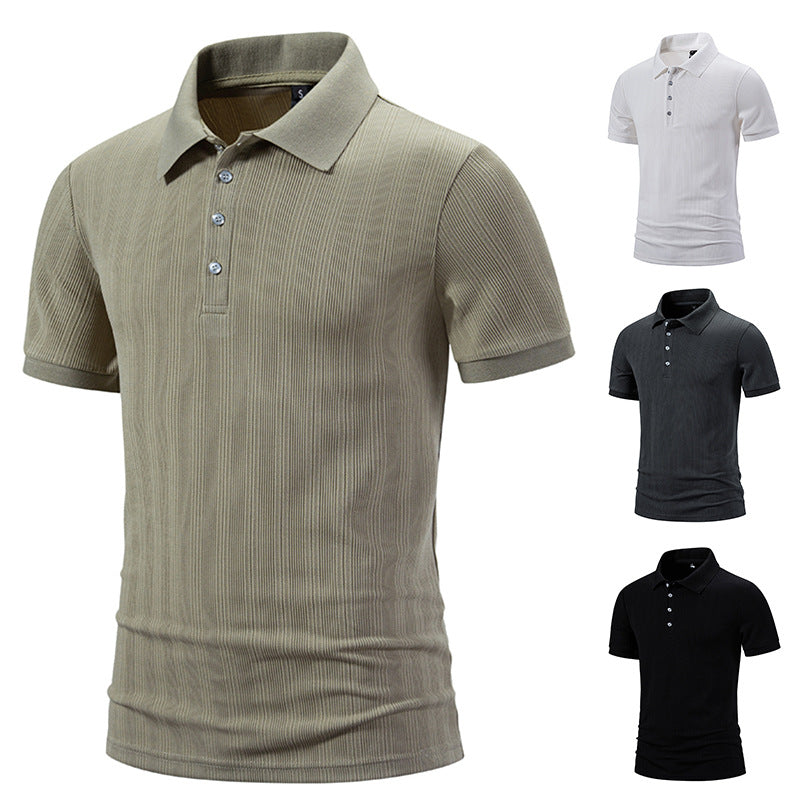 Herren Polohemd mit strukturiertem Design Echoarchiv