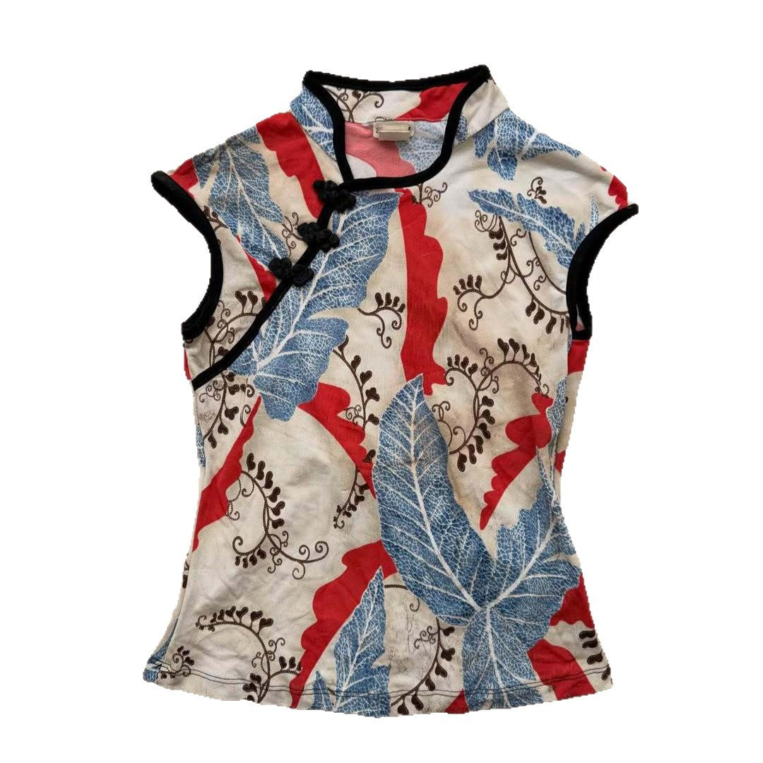 Damen Chinesisches Dekorativ-T-Shirt Echo Archiv
