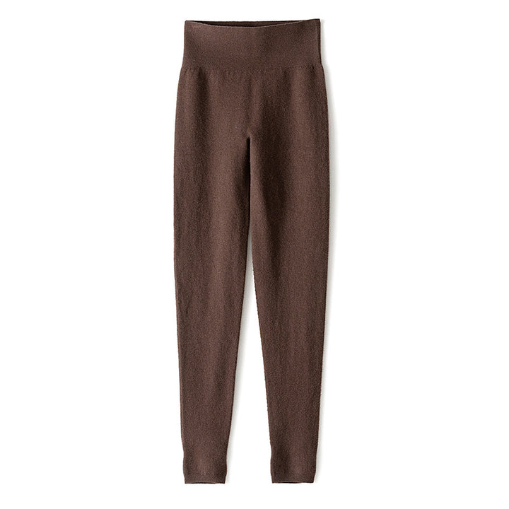 Damen Hochtaillierte Feinstrick-Leggings mit nahtlosem Komfortbund Echoarchiv