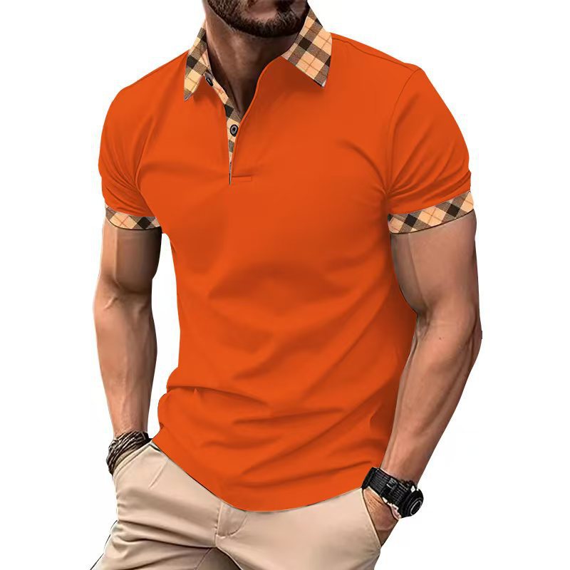 Herren Polo-Shirt mit elegantem Karomuster Echoarchiv