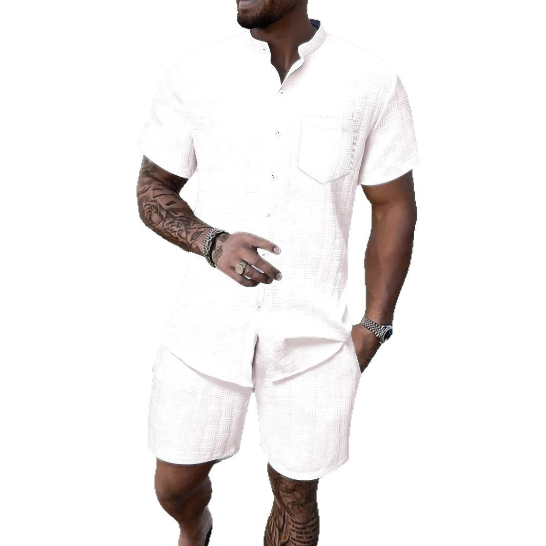 Herren Casual Kurzarm Relaxed Fit Set Echoarchiv