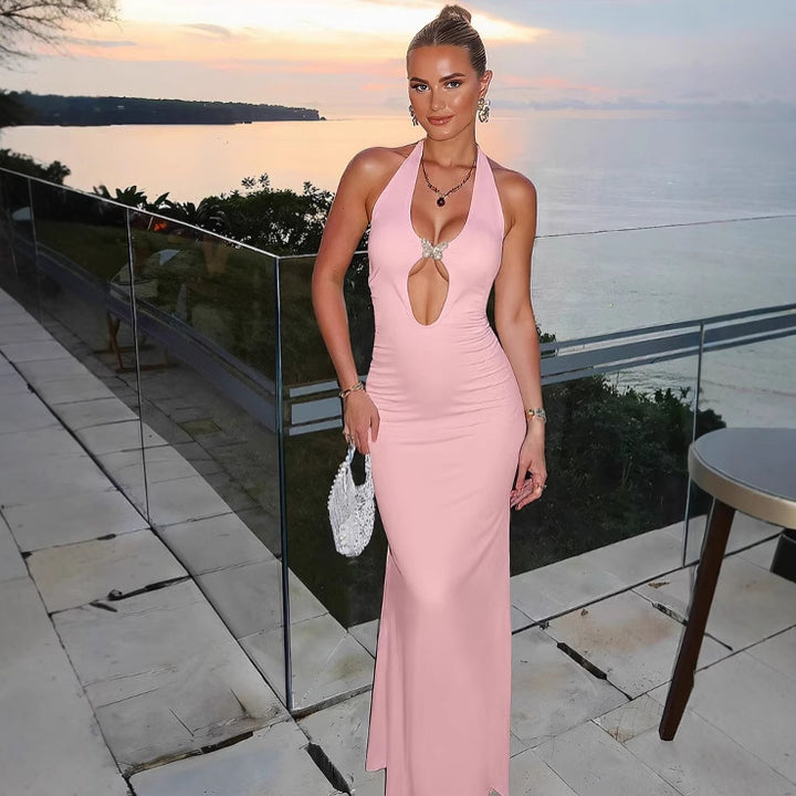 Damen Glamouröses Maxikleid mit extravaganten Cut-Out-Details Echo Archiv