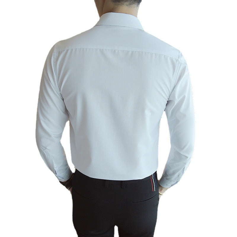 Herren elegantes Longsleeve-Hemd mit modernen Details und komfortablem Schnitt Echoarchiv