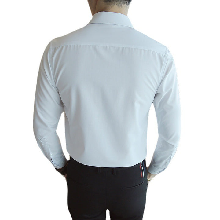 Herren elegantes Longsleeve-Hemd mit modernen Details und komfortablem Schnitt Echoarchiv
