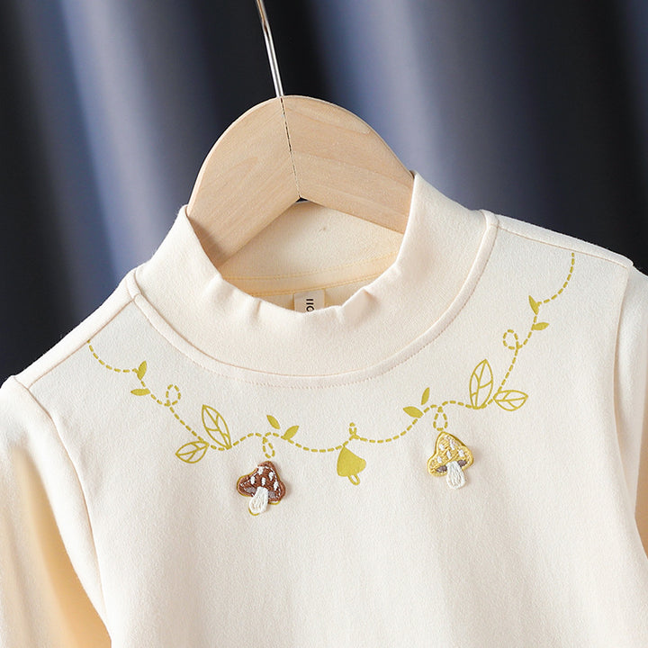 Mädchen Langarmshirt mit floralem Applikationsdesign Echo Archiv