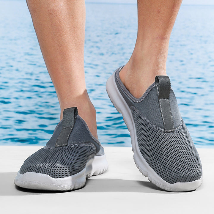 Damen nan leichte Schnelltrocknende Strand- und Pool-Slipper aus atmungsaktivem Wabenmesh mit flexibler profilierter Leichtsohle Echo Archiv