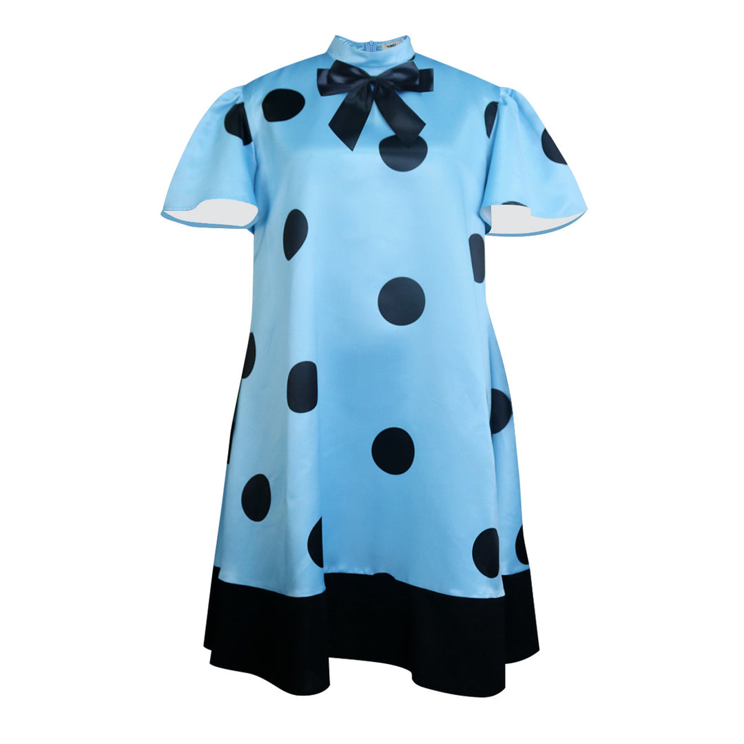 Damen Verspieltes Punktekleid mit schickem Schleifendetail Echo Archiv