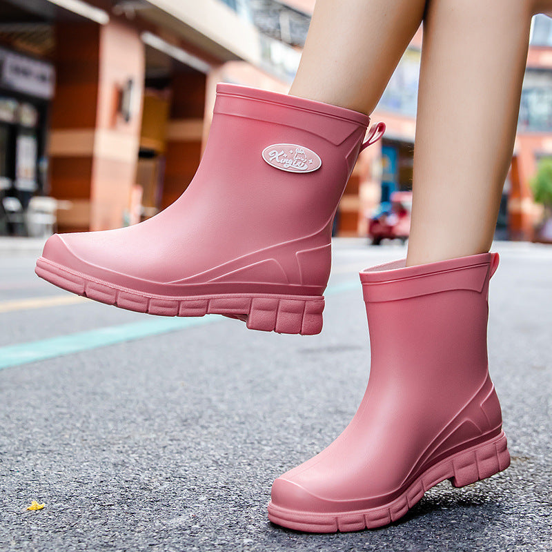 Damen Wasserdichte EVA-Ankle-Gummistiefelette mit rutschfester Profilsohle Echoarhiv – Varelle