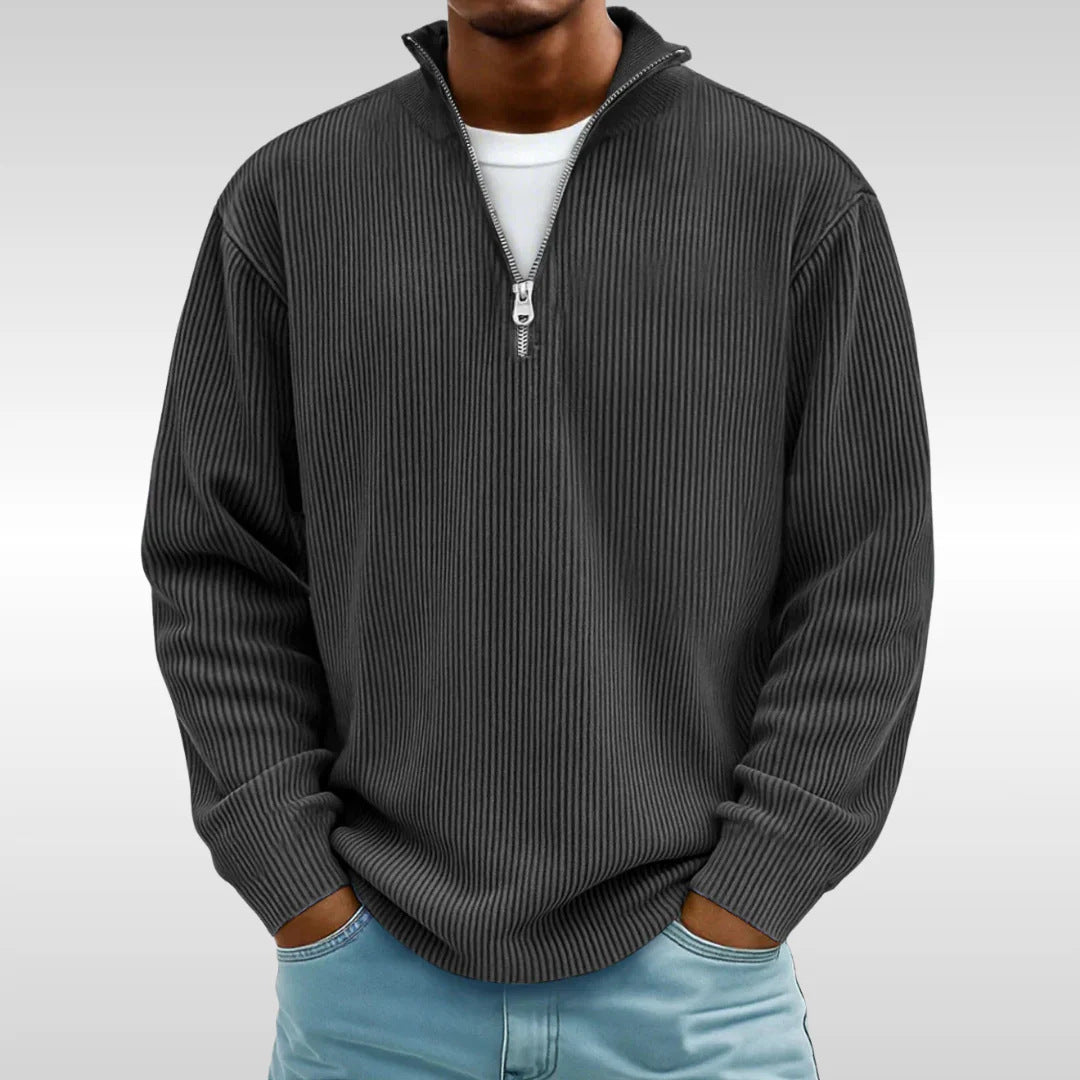 Herren Modischer Zip-Pullover