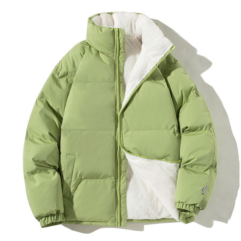 Damen gesteppte Thermo-Bomberjacke mit weicher Teddy-Fütterung und hohem Stehkragen – Avenza