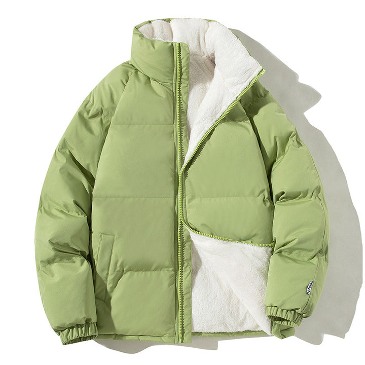 Damen gesteppte Thermo-Bomberjacke mit weicher Teddy-Fütterung und hohem Stehkragen – Avenza