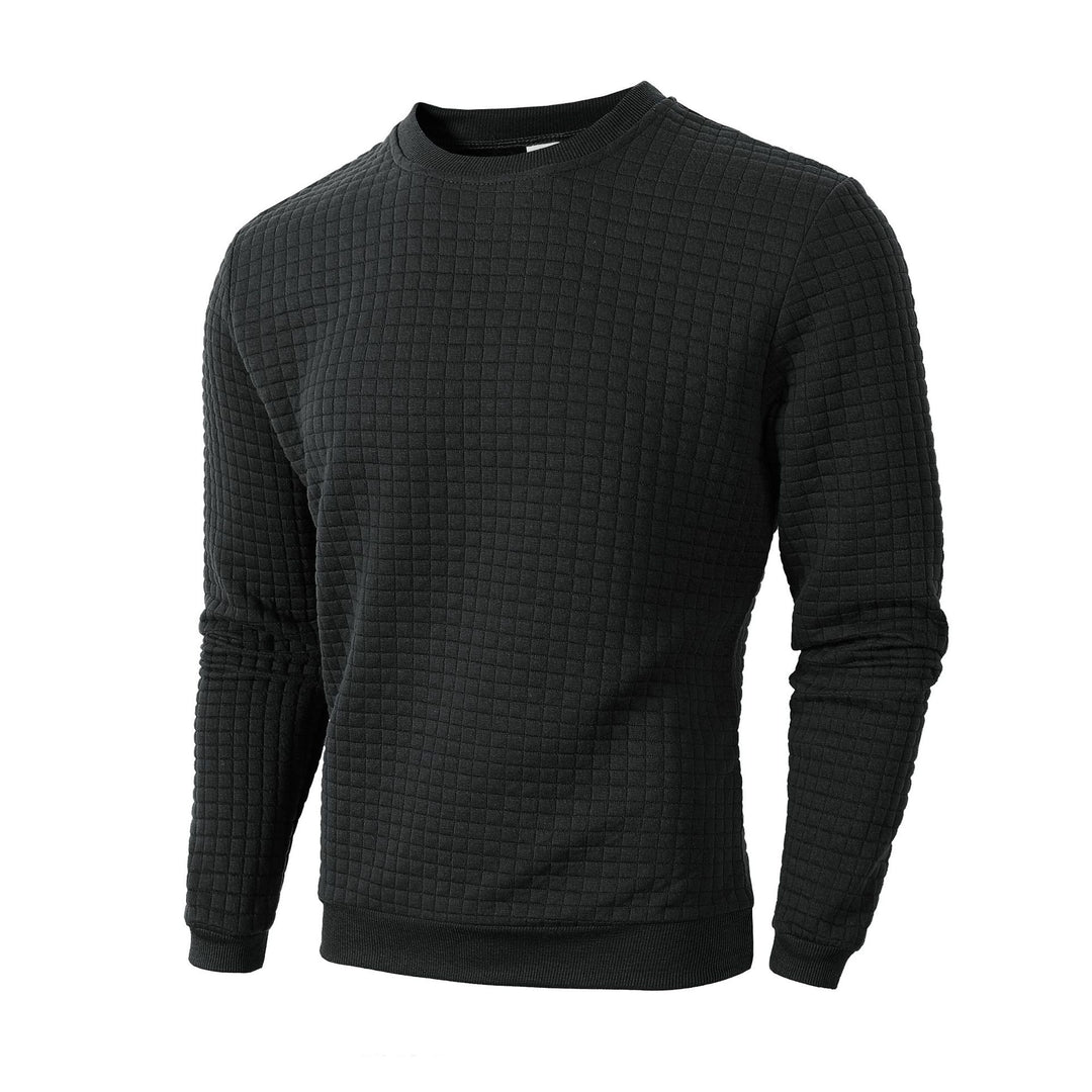 Herren Sweater mit strukturiertem Design und Rundhalsausschnitt Echoarchiv
