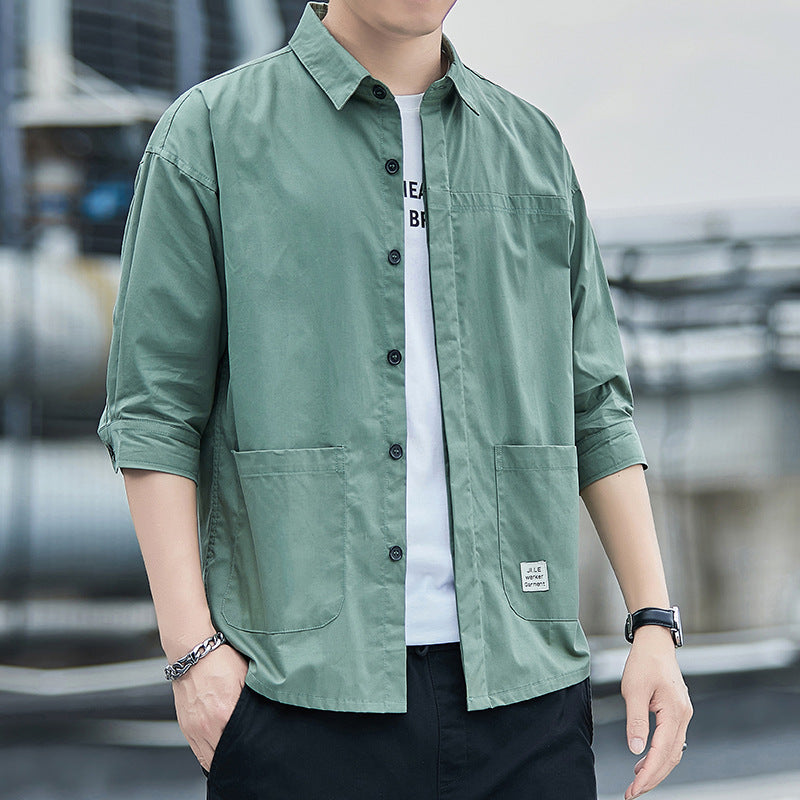 Herren lässige Blousonjacke mit praktischen Taschen Echoarchiv
