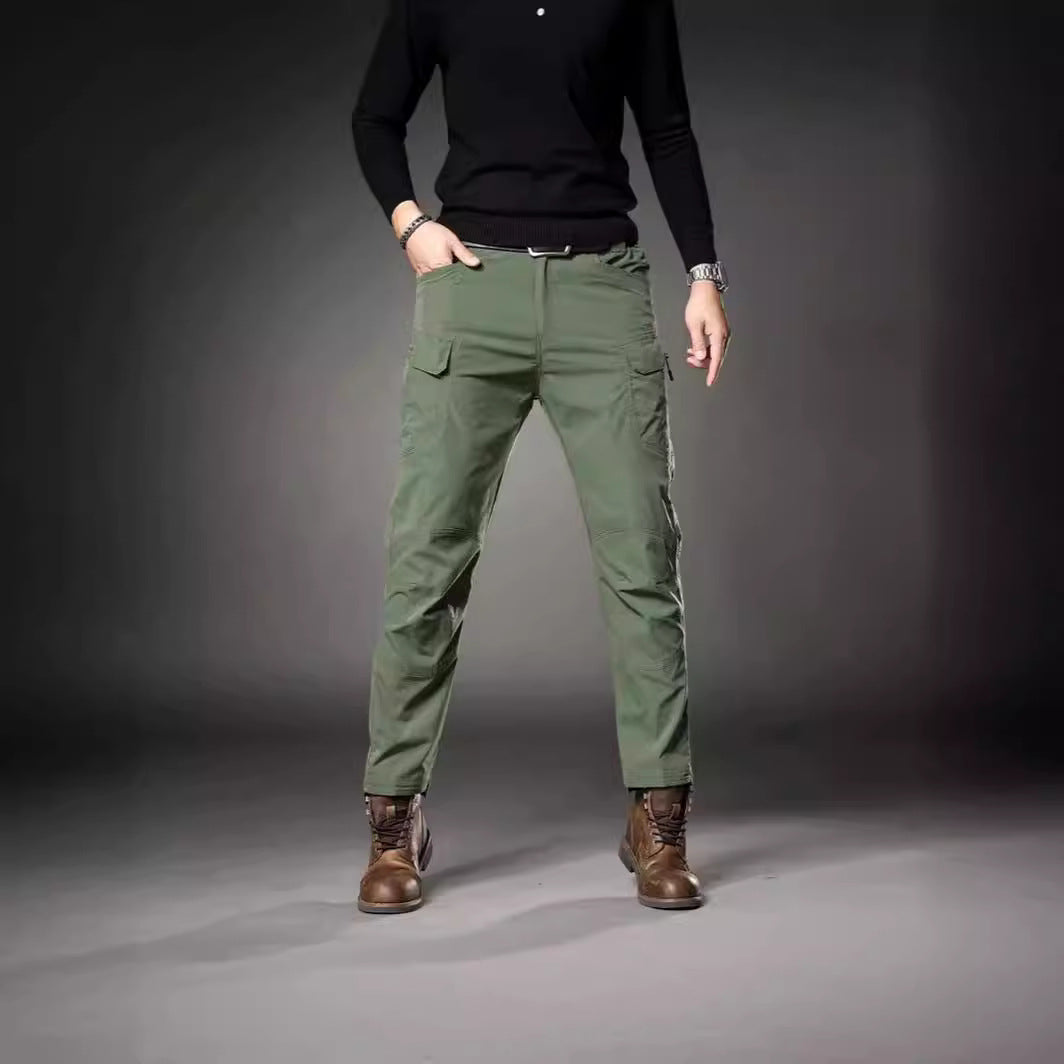Herren Trekking‑Cargohose mit Knieverstärkung, multifunktionalen Taschen und geradem Schnitt Echo Archiv