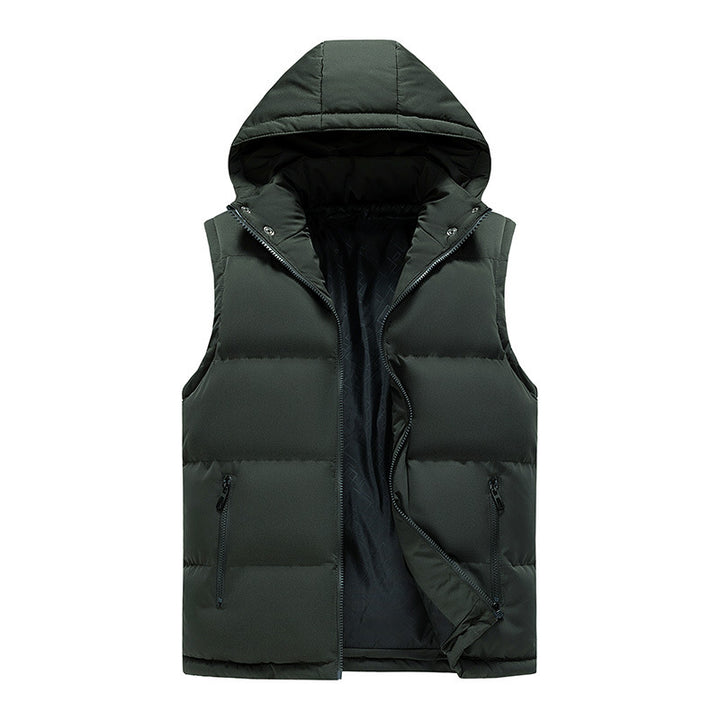 Herren Wattierte Steppweste mit Hoodie Echo Archiv