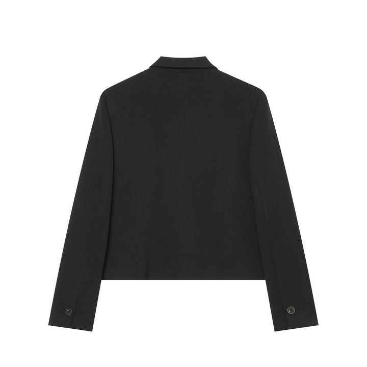 Damen Kurzblazer mit taillierter Silhouette, durchgehender Knopfleiste und feiner Innenfütterung Echo Archiv