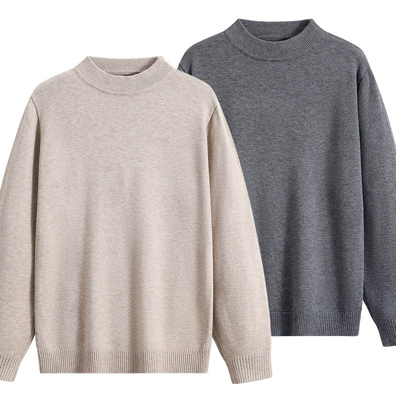 Unisex Oversize Rundhals-Pullover aus schwerer Baumwollmischung mit gerippten Bündchen Echoarchiv