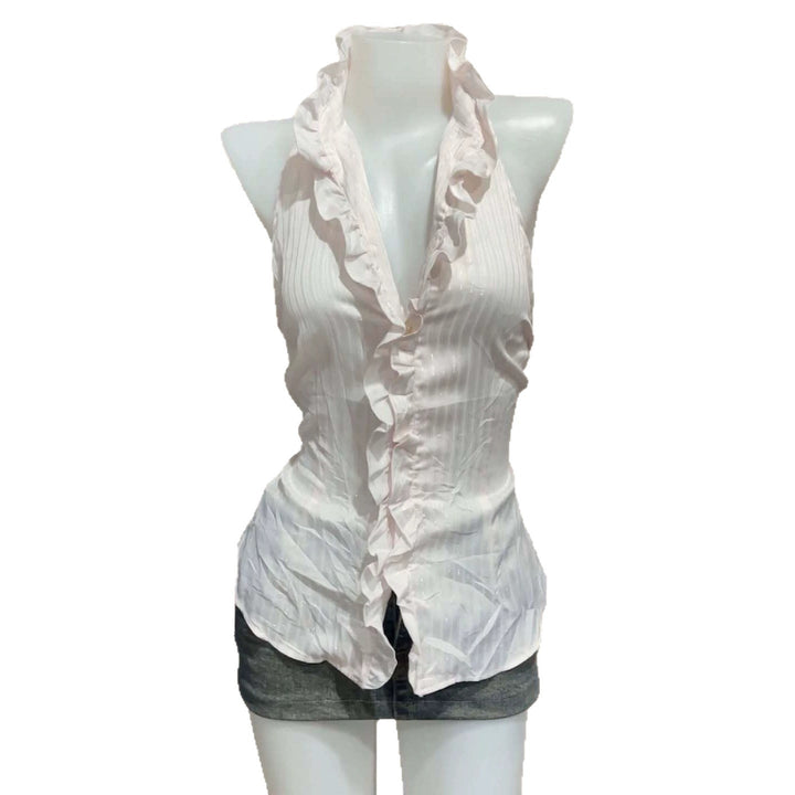 Damen Elegantes Faltenoberteil mit Rüschen Echo Archiv