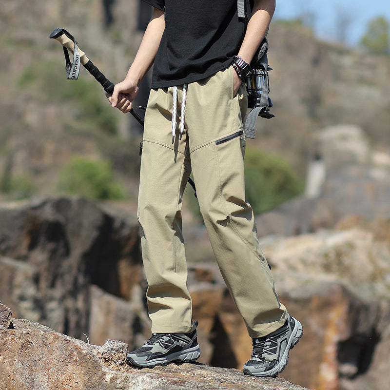 Herren Technische Trekkinghose mit Reißverschlusstaschen und Kordelbund Echo Archiv