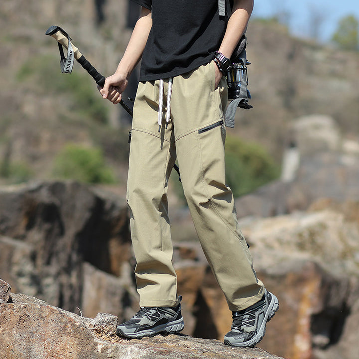 Herren Technische Trekkinghose mit Reißverschlusstaschen und Kordelbund Echo Archiv