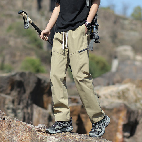 Herren Technische Trekkinghose mit Reißverschlusstaschen und Kordelbund Echo Archiv