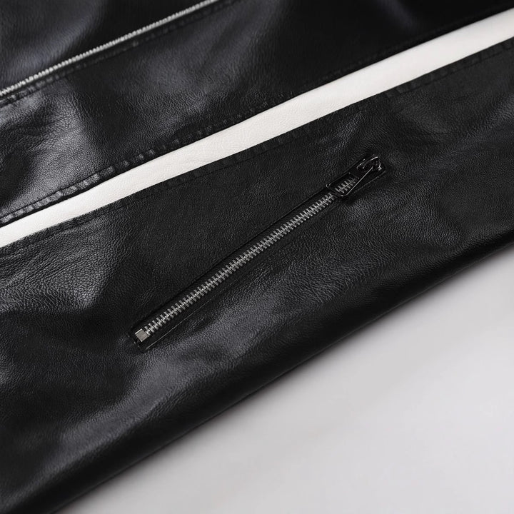 Herren Modische Bikerjacke mit Kontrastdetails Echo Archiv