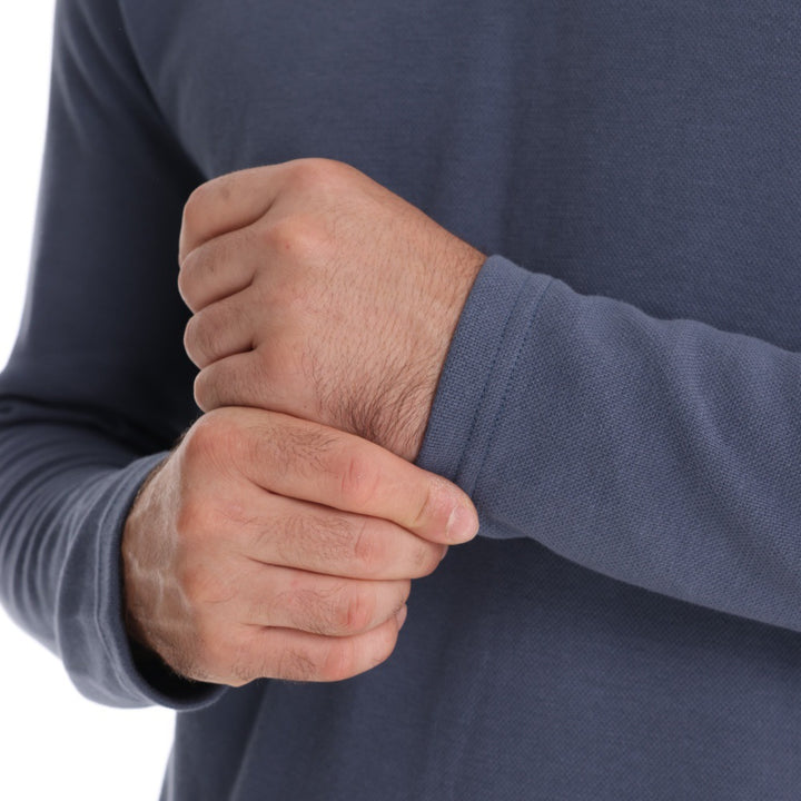 Herren langärmliges Polo-Shirt mit eleganter Knopfleiste und sportlichem Schnitt Echoarchiv