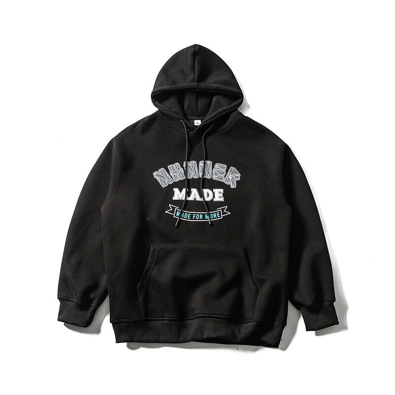 Unisex Kapuzenpullover im Oversize-College-Look mit Kängurutasche Echoarchiv
