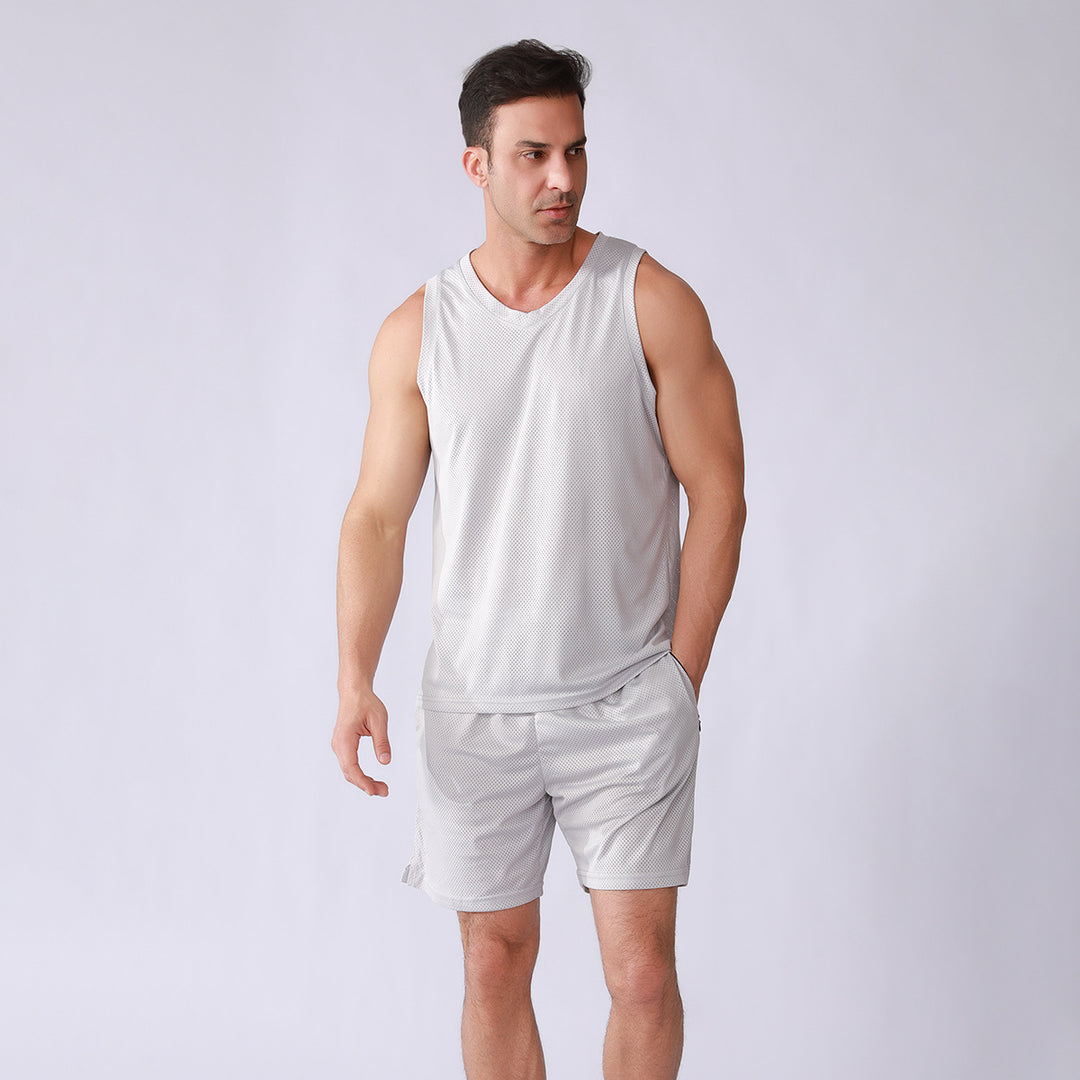 Herren Atmungsaktives Sport-Tanktop mit leichten Shorts Echoarchiv