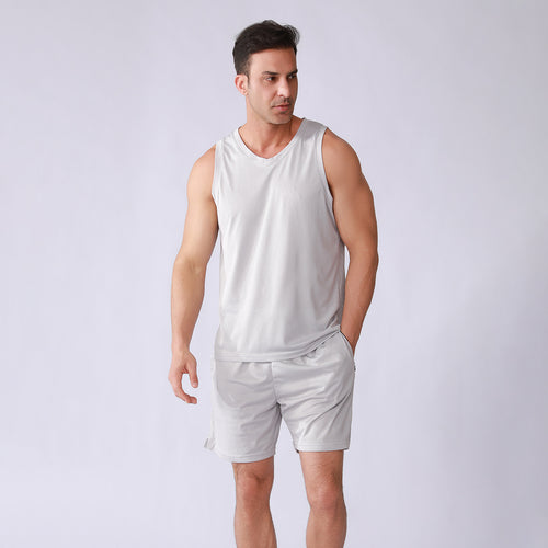 Herren Atmungsaktives Sport-Tanktop mit leichten Shorts Echoarchiv