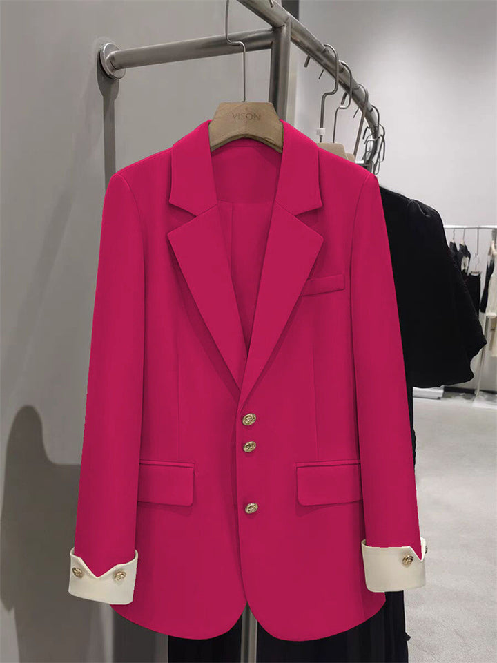 Damen Eleganter Blazer mit goldenen Knopfdetails Echo Archiv