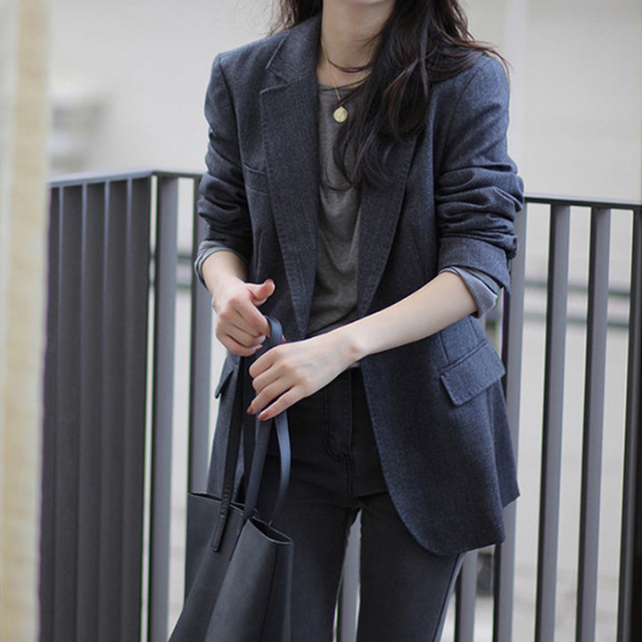 Damen elegante Blazerjacke aus hochwertigem Stoff Echoarchiv