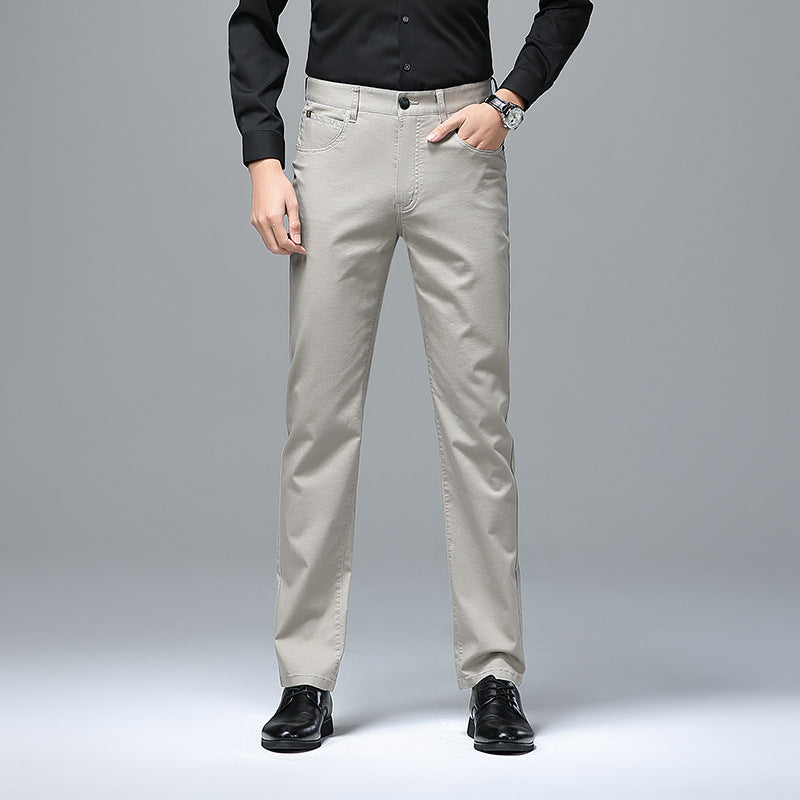 Herren Stretch-Chinohose mit geradem Schnitt und Bügelfalte Echo Archiv