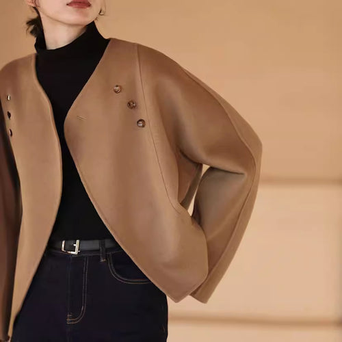 Damen Elegante und gemütliche Jacke mit asymmetrischem Schnitt Echoarchiv