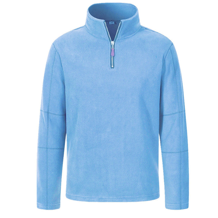 Herren Fleecepullover mit halben Reißverschluss und hohem Kragen Echoarchiv