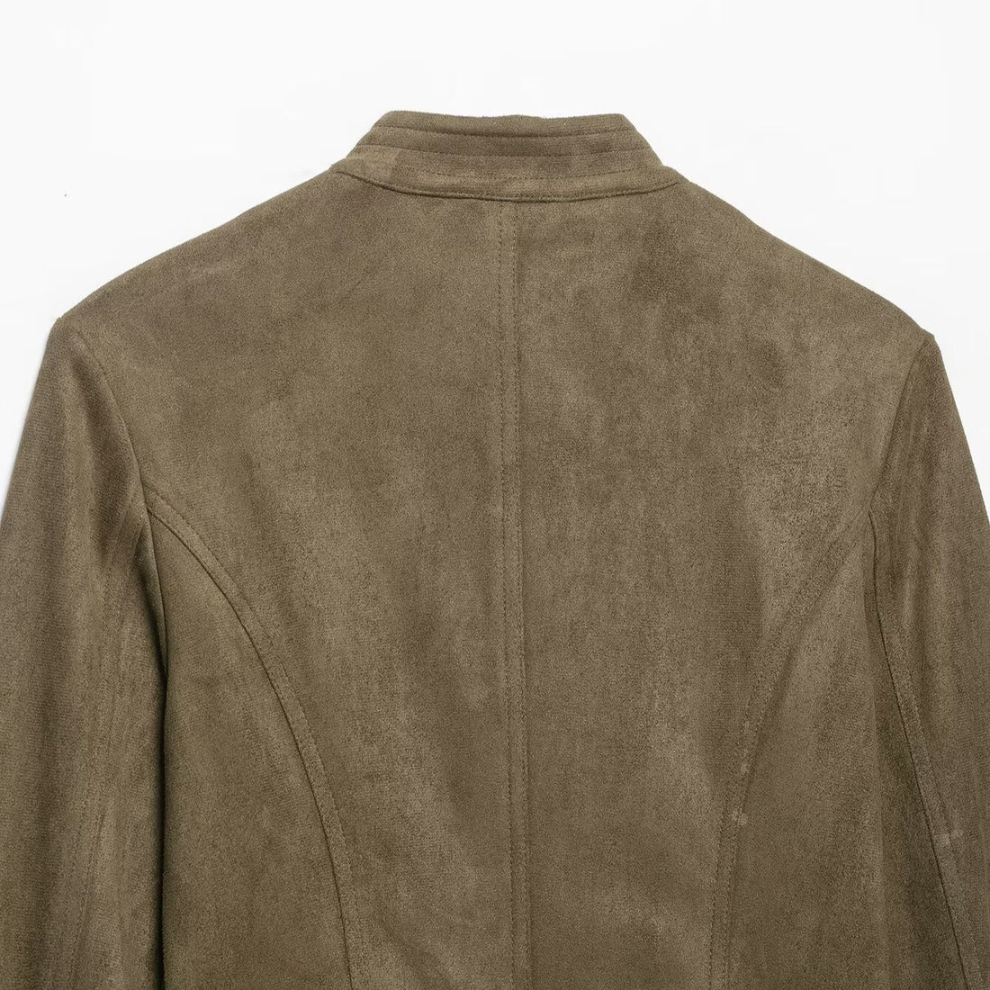 Damen Cropped Veloursjacke mit militärischer Zierkordel und taillierter Schnittführung Echoarchiv