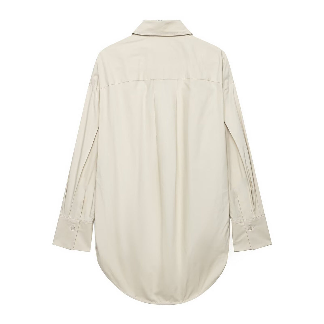 Damen Oversize-Hemd mit verlängertem Rundsaum und verdeckter Knopfleiste Echo Archiv