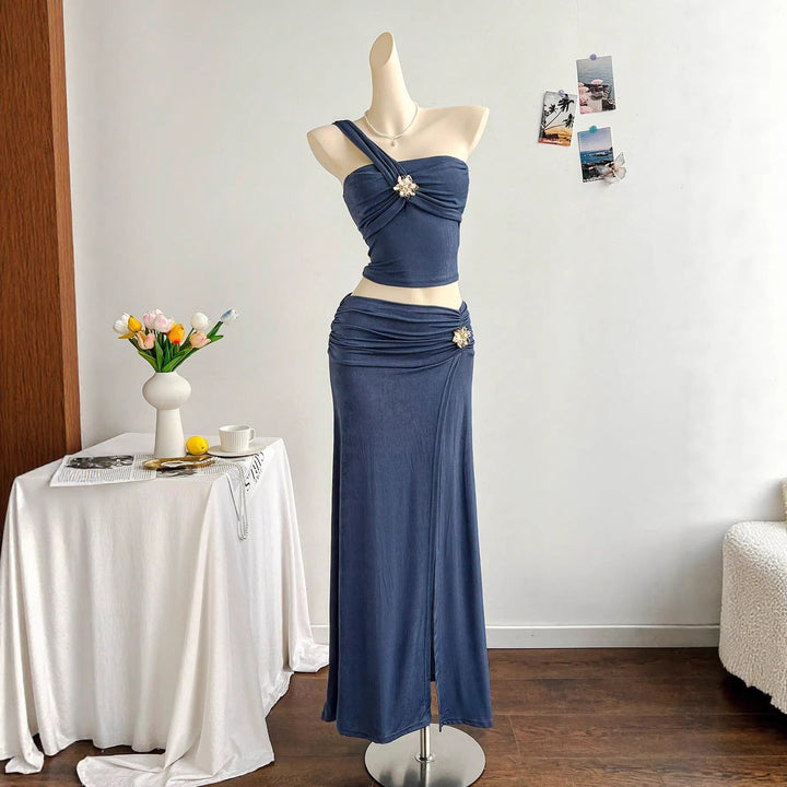 Damen elegantes Sommerkleid mit floralem Detail Echo Archiv