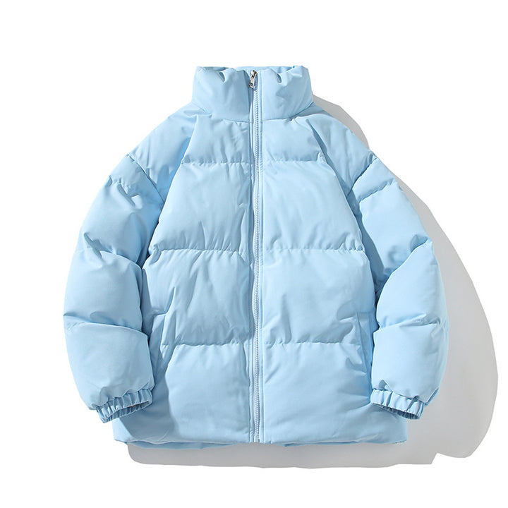 Herren Wattierte Oversize-Pufferjacke mit hohem Stehkragen & elastischen Bündchen Echoarchiv